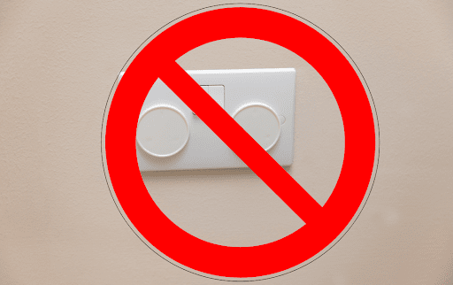 do not use plug socket covers